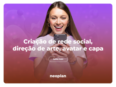 Criação de rede social, direção de arte, avatar e capa